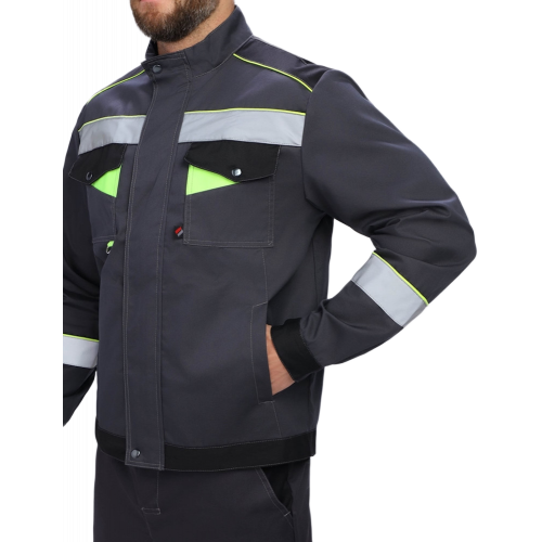 Костюм Ховард-1 (тк.Смесовая,240) брюки, т.серый/черный/лимонный Костюм Ховард-1 (тк.Смесовая,240) брюки, т.серый/черный/лимонный