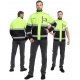 Куртка-трансформер сигнальная ProfLineSpecialist (тк.Смесовая МВО,240), желтый/черный