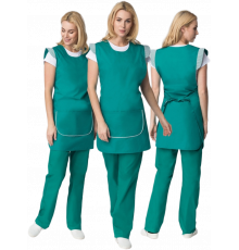 Фартук-сарафан Надежда (тк.ТиСи), зеленый Фартук-сарафан Надежда (тк.ТиСи), зеленый