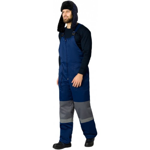 Костюм зимний Нордхард-2 СОП (тк.Смесовая,250) п/к, т.синий/серый