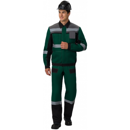 Костюм Виват-2 Премиум IMP (тк.Смесовая,240) п/к, зеленый/черный/серый Костюм Виват-2 Премиум IMP (тк.Смесовая,240) п/к, зеленый/черный/серый