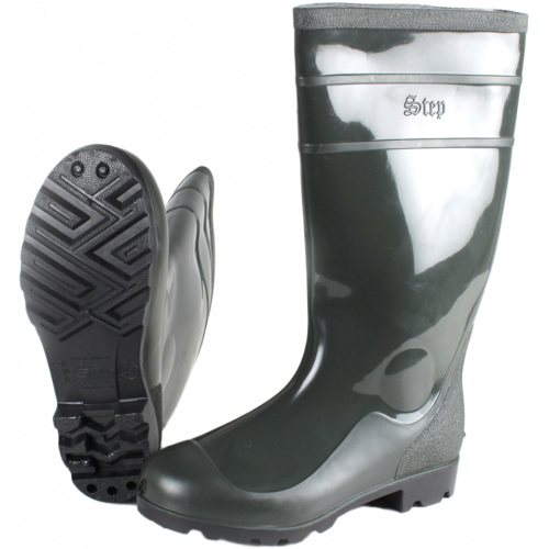 Сапоги мужские ПВХ двухкомпонентные Step, оливковый (арт.С-40)