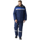 Костюм зимний Труженик-Ультра (тк.Смесовая,210) брюки, т.синий/васильковый
