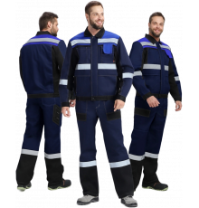 Костюм Виват-2 Премиум CH МВО (тк.Смесовая,240) п/к, т.синий/черный/васильковый Костюм Виват-2 Премиум CH МВО (тк.Смесовая,240) п/к, т.синий/черный/васильковый