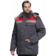 Куртка зимняя для бригадира NEW (тк.Смесовая,210), т.серый/красный