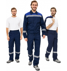 Костюм Лигор-1 Премиум СОП (тк.Смесовая,240) брюки, т.синий/васильковый Костюм Лигор-1 Премиум СОП (тк.Смесовая,240) брюки, т.синий/васильковый