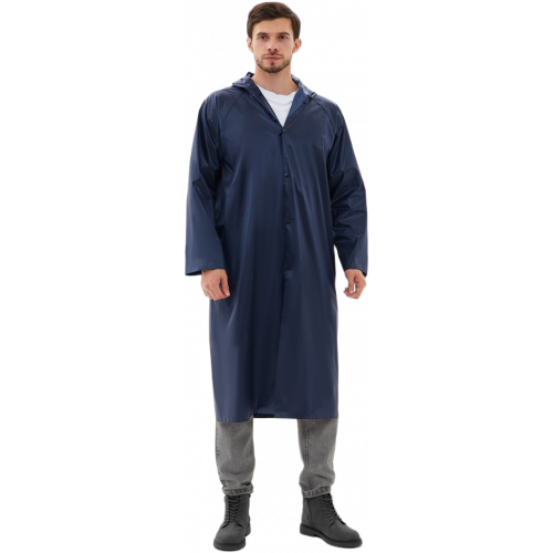 Плащ влагозащитный ProfLineBase (ПВХ,180), т.синий Плащ влагозащитный ProfLineBase (ПВХ,180), т.синий