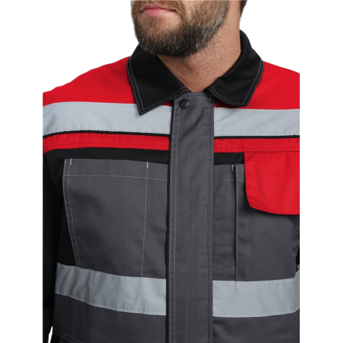 Костюм Виват-2 Премиум IMP (тк.Смесовая, 240) п/к, т.серый/черный/красный Костюм Виват-2 Премиум IMP (тк.Смесовая, 240) п/к, т.серый/черный/красный