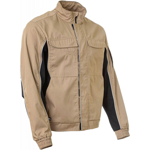 Куртка летняя мужская Brodeks KS201, цвет бежевый, чёрный