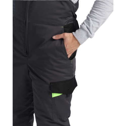 Костюм зимний Ховард (тк.OxLine) п/к, т.серый/черный/лимонный