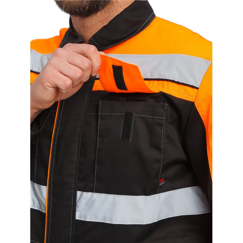 Костюм Виват-2 Премиум CH МВО (тк.Смесовая,240) п/к, черный/оранжевый Костюм Виват-2 Премиум CH МВО (тк.Смесовая,240) п/к, черный/оранжевый