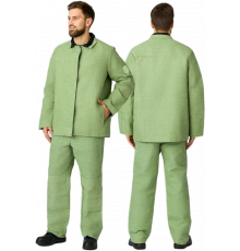 Костюм сварщика усиленный 1 кл.защиты (тк.Брезент, 480), хаки Костюм сварщика усиленный 1 кл.защиты (тк.Брезент, 480), хаки