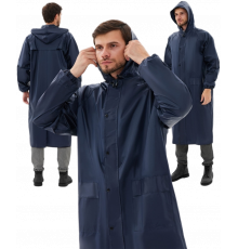 Плащ влагозащитный ProfLineSpecialist (ПВХ,210), т.синий Плащ влагозащитный ProfLineSpecialist (ПВХ,210), т.синий