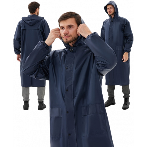 Плащ влагозащитный ProfLineSpecialist (ПВХ,210), т.синий Плащ влагозащитный ProfLineSpecialist (ПВХ,210), т.синий