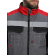 Жилет утепленный Вектрон СОП (тк.Смесовая,240), серый/черный/красный