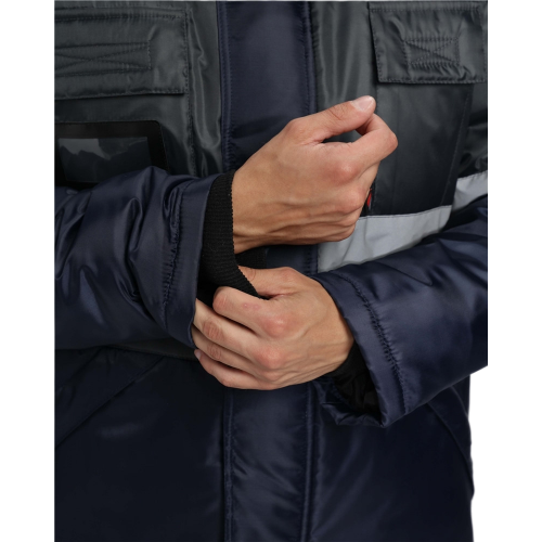 Костюм зимний Мегрес-2 СОП (тк.OxLine,90) п/к, т.серый/т.синий