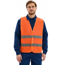 Жилет сигнальный ProfLineBase (тк.Полиэфир,60), оранжевый Жилет сигнальный ProfLineBase (тк.Полиэфир,60), оранжевый