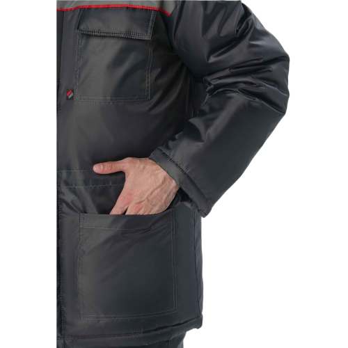 Костюм зимний Труженик-Ультра-2 (тк.Оксфорд) п/к, т.серый/красный Костюм зимний Труженик-Ультра-2 (тк.Оксфорд) п/к, т.серый/красный