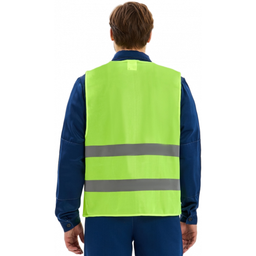 Жилет сигнальный ProfLineBase (тк.Полиэфир,60), желтый Жилет сигнальный ProfLineBase (тк.Полиэфир,60), желтый