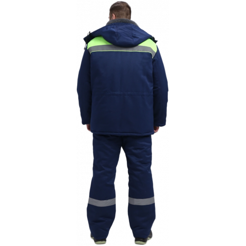 Костюм зимний Труженик-Ультра СОП (тк.Смесовая,210) брюки, т.синий/лимонный Костюм зимний Труженик-Ультра СОП (тк.Смесовая,210) брюки, т.синий/лимонный