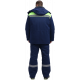 Костюм зимний Труженик-Ультра СОП (тк.Смесовая,210) брюки, т.синий/лимонный
