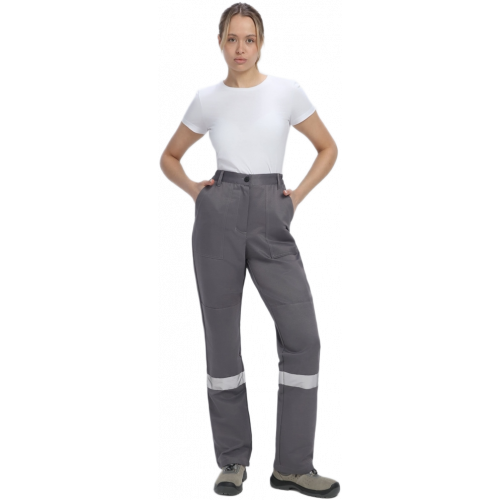 Костюм женский Весна-1 СОП NEW (тк.Смесовая,210) брюки, т.серый/красный Костюм женский Весна-1 СОП NEW (тк.Смесовая,210) брюки, т.серый/красный