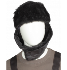 Шапка Евро Ушанка, черный Шапка Евро Ушанка, черный