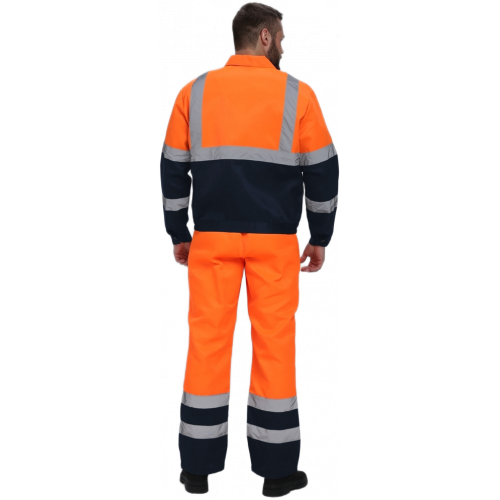 Костюм сигнальный Ярксион-2 СОП К. (тк.Смесовая,210) п/к, оранжевый/т.синий Костюм сигнальный Ярксион-2 СОП К. (тк.Смесовая,210) п/к, оранжевый/т.синий