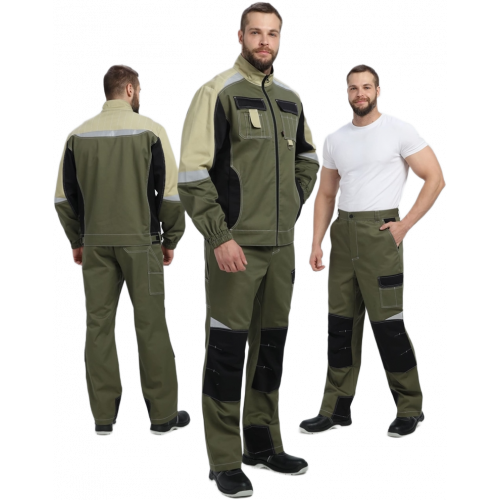 Костюм Вектрон-1 (тк.Смесовая МВО,240) брюки, хаки/черный/бежевый Костюм Вектрон-1 (тк.Смесовая МВО,240) брюки, хаки/черный/бежевый