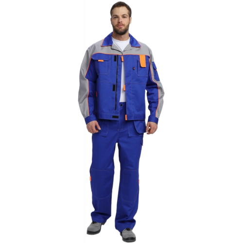 Костюм Союз-Профессионал-1 CH МВО (тк.Смесовая,240) брюки, васильковый/св.серый/оранжевый Костюм Союз-Профессионал-1 CH МВО (тк.Смесовая,240) брюки, васильковый/св.серый/оранжевый
