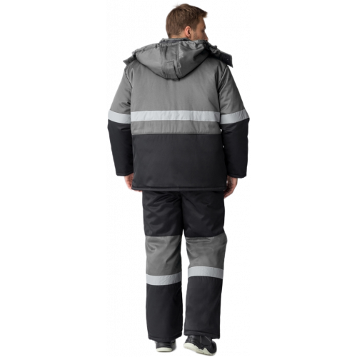 Костюм зимний Нордхард-2 СОП (тк.Смесовая,250) п/к, черный/серый Костюм зимний Нордхард-2 СОП (тк.Смесовая,250) п/к, черный/серый