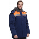 Куртка зимняя для бригадира NEW (тк.Смесовая,210), т.синий/оранжевый