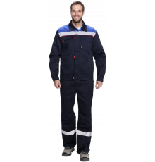 Костюм Флофт-1 СОП У. (тк.Смесовая,210) брюки, т.синий/васильковый/красный Костюм Флофт-1 СОП У. (тк.Смесовая,210) брюки, т.синий/васильковый/красный