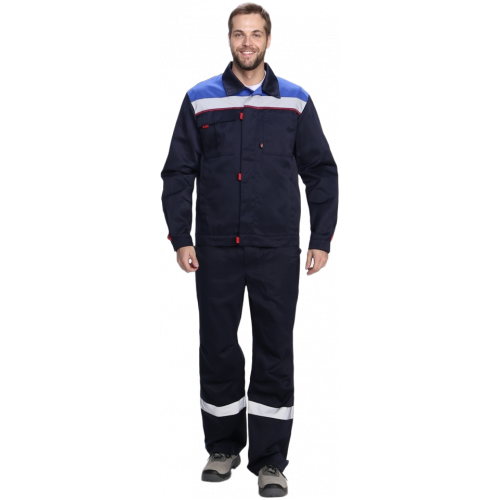 Костюм Флофт-1 СОП У. (тк.Смесовая,210) брюки, т.синий/васильковый/красный Костюм Флофт-1 СОП У. (тк.Смесовая,210) брюки, т.синий/васильковый/красный