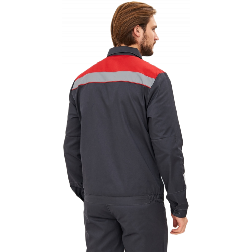 Костюм Лигор-2 Премиум СОП (тк.Смесовая,240) п/к, т.серый/красный Костюм Лигор-2 Премиум СОП (тк.Смесовая,240) п/к, т.серый/красный