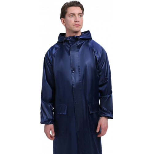 Плащ влагозащитный ProfLineLeader (ПВХ,240), т.синий Плащ влагозащитный ProfLineLeader (ПВХ,240), т.синий