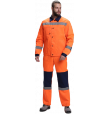 Костюм сигнальный Легион-2 СОП (тк.Смесовая,210) п/к, оранжевый/т.синий Костюм сигнальный Легион-2 СОП (тк.Смесовая,210) п/к, оранжевый/т.синий