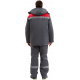 Костюм зимний Труженик-Ультра-1 СОП (тк.Смесовая,210) брюки, т.серый/красный