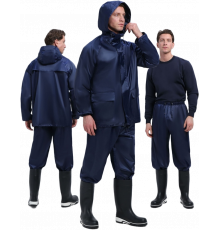 Костюм влагозащитный ProfLineLeader (ПВХ,240), т.синий Костюм влагозащитный ProfLineLeader (ПВХ,240), т.синий