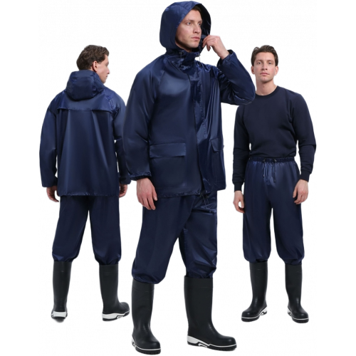 Костюм влагозащитный ProfLineLeader (ПВХ,240), т.синий Костюм влагозащитный ProfLineLeader (ПВХ,240), т.синий