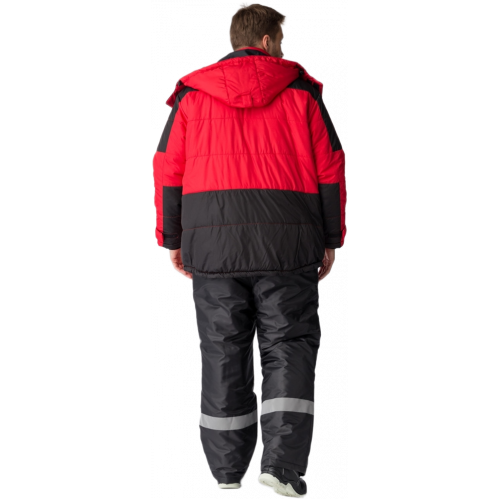 Куртка зимняя Европа CH (тк.Дюспо), красный/черный