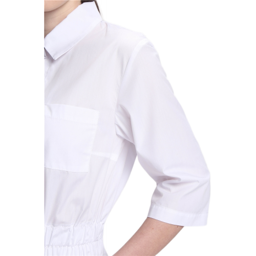 Халат женский Симпл-004 (тк.Смесовая,120) MedLine, белый Халат женский Симпл-004 (тк.Смесовая,120) MedLine, белый