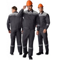 Костюм Лигор-2 СОП У. (тк.Смесовая,210) п/к, т.серый/св.серый Костюм Лигор-2 СОП У. (тк.Смесовая,210) п/к, т.серый/св.серый