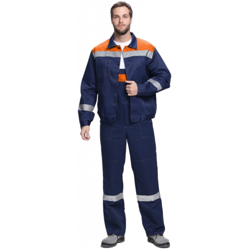 Костюм Лигор-2 СОП (тк.Смесовая,210) п/к, т.синий/оранжевый Костюм Лигор-2 СОП (тк.Смесовая,210) п/к, т.синий/оранжевый