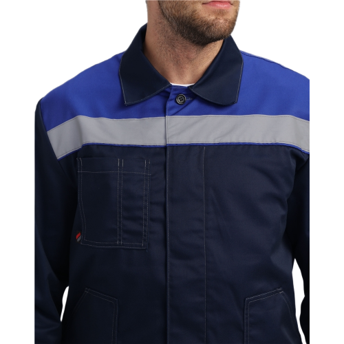 Костюм Лигор-2 Премиум СОП К. (тк.Смесовая,240) п/к, т.синий/васильковый