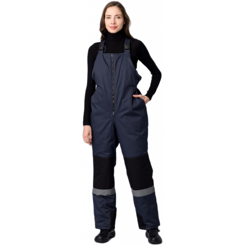 Костюм зимний женский Вектрон-2 СОП У. (тк.Смесовая,240) п/к, черный/красный/серый