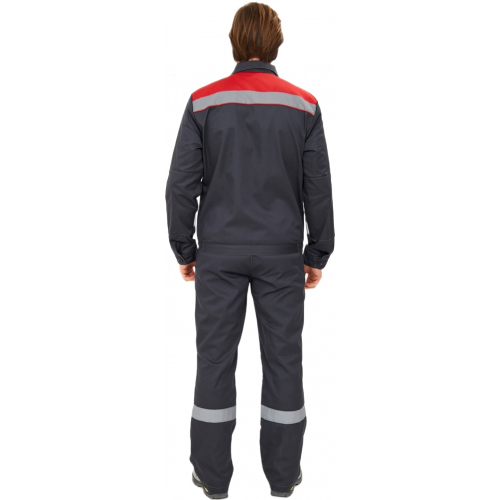 Костюм Лигор-2 Премиум СОП К. (тк.Смесовая,240) п/к, т.серый/красный Костюм Лигор-2 Премиум СОП К. (тк.Смесовая,240) п/к, т.серый/красный