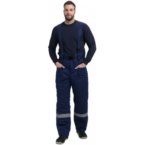Костюм зимний Труженик-Ультра СОП (тк.Смесовая,210) брюки, т.синий/лимонный Костюм зимний Труженик-Ультра СОП (тк.Смесовая,210) брюки, т.синий/лимонный