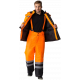 Костюм зимний для дорожника (тк.Оксфорд) брюки, оранжевый/черный