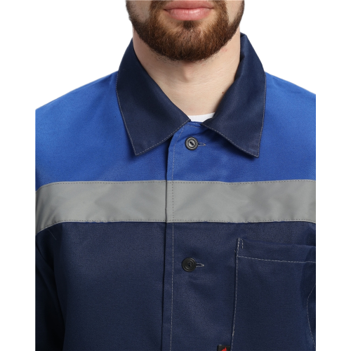 Костюм Стандарт СОП усиленный (тк.Смесовая,210) брюки, т.синий/васильковый Костюм Стандарт СОП усиленный (тк.Смесовая,210) брюки, т.синий/васильковый